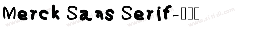 Merck Sans Serif字体转换